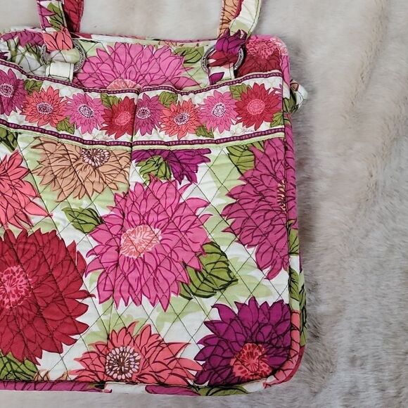 VERA BRADLEY HELLO DAHLIA TOTE PURSE (RETIRED PATTERN) - Picture 4 of 8